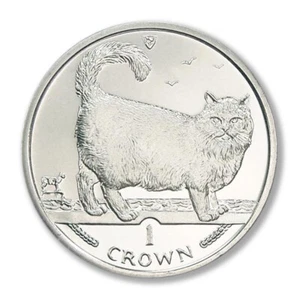 Isle of Man Cat Coins Birman Cat 1998 Prooflike - Picture 1 of 2