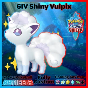 🙂 Shiny Alolan VULPIX 6IV Ready to Raise  Pokemon Schwert & Schild 🙂 Schneller Handel 🙂 - Bild 1 von 24