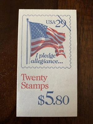 U.S. Booklet #196, 29 cent "I Pledge Allegiance", MNH, BK196 - Image 1 of 4