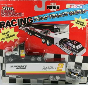 RACING CHAMPIONS RUSTY WALLACE TEAM TRANSPORTER DIE-CAST CAB 1995 VINTAGE 1/87 - Picture 1 of 12