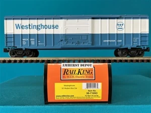 30-71093 MTH Railking Westinghouse Box Car O/O27 New - Picture 1 of 1