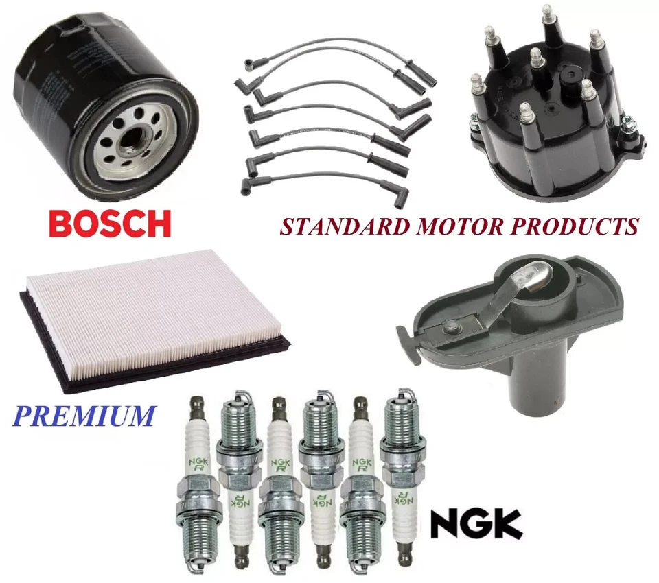 Tune Up Kit Filters Cap Wire Plugs For JEEP GRAND CHEROKEE L6 4.0L 1997-1998 - Image 1 of 1