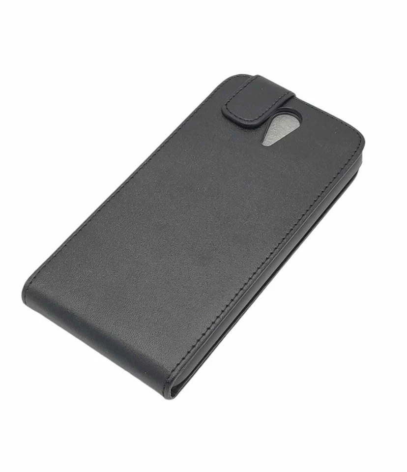 Custodia Top Open per HTC Desire 620 – Cover Elegante in Pelle Sintetica Nera - Immagine 1 di 2