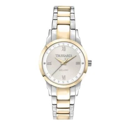 Orologio Trussardi T-Bent R2453141503 Watch Donna Acciaio Bicolore Oro Zirconi - Immagine 1 di 2