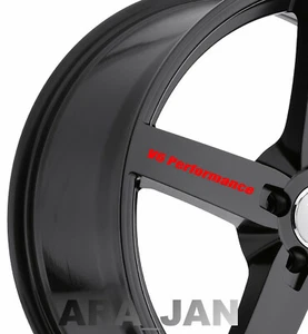 V6 Performance Wheels Decal Sticker Sport racing car rims performance logo 4 pcs - Picture 1 of 5