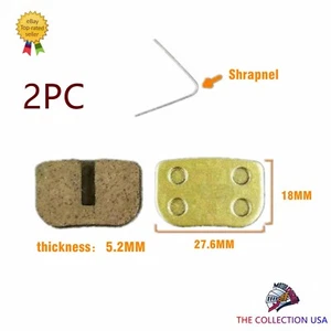 JUEGO DE DOS PASTILLAS DE FRENO SINTERIZADAS PARA MOTOVOX MBX10 MBX11 79CC, BAJA DOODLEBUG 97CC - Imagen 1 de 2