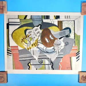Georges Braque VTG 50s Litho Cubism Art Print Still Life Circle of Art Lucerne - Picture 1 of 12