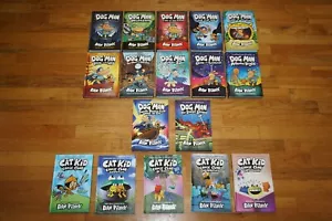 Dog Man and Cat Kid Comic Club Hardcover books lot of 17 Dav Pilkey - Imagen 1 de 18