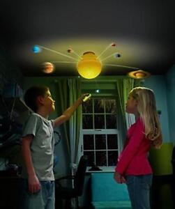 Solar System Ceiling Remote Control Light Mobile Space Kids Planets Rotate Sun