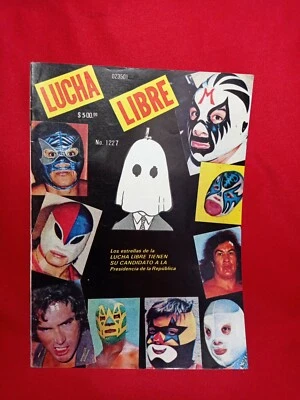 Vtg 80's rare Lucha Libre magazine wrestling MIL MASCARAS #1227 SEPTEMBER 1987 - Image 1 of 4