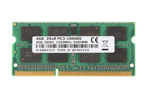 DDR3 4 GB RAM PC3-10600 1333Mhz 204pin SODIMM Laptop Memory Low Density NONECC - Picture 1 of 6