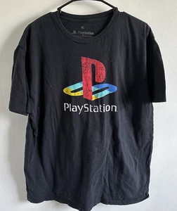 PlayStation Classic Logo Men's T-Shirt Black Mens Size XL 2020 - Picture 1 of 7