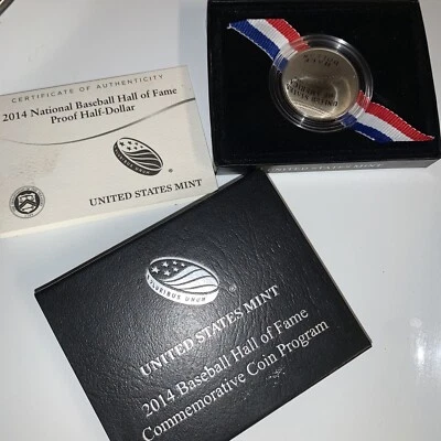 2014 Baseball Hall of Fame UNCIRCULATED Silver Dollar Commemorative Coin - Image 1 of 4