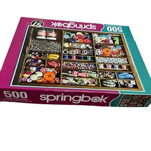 Springbok 500 Piece Puzzle - The Sewing Box - 18” x 23.5” - COMPLETE! - Picture 1 of 2