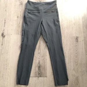 ATHLETA Stellar Crop Pant Leggings Charcoal Gray Women’s Small Zipper Pockets - Picture 1 of 12