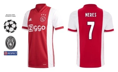 Trikot Adidas Ajax Amsterdam 2020-2021 Home UCL - Neres 7 I Champions League  - Bild 1 von 3