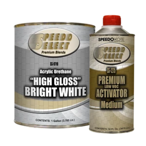 High Gloss Bright White 2K Acrylic Urethane, 4:1 Gallon Kit, SS-9710/1275 - Picture 1 of 1