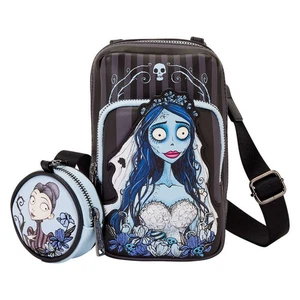 Loungefly Corpse Bride Emily Sling Umhängetasche mit Münztasche Brandneu mit Etikett - Halloween - Bild 1 von 7
