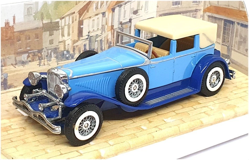 Matchbox 11cm Long Diecast YY4 - Duesenberg Model J - 2-Tone Blue - Image 1 of 4