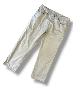 PETER MILLAR 'Sateen 5-Pocket' Mens Chino Pants Stone Cotton Stretch Size 34/29 - Picture 1 of 15