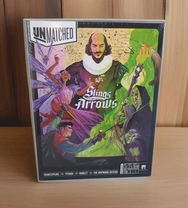 New Sealed Unmatched Slings and Arrows Board Game Miniatures Shakespeare Hamlet - Picture 1 of 9