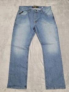 Ariat Rebar M5 Jeans Herren 38x34 Straight Leg Medium Wash Blackstone 5 Pocket - Bild 1 von 8
