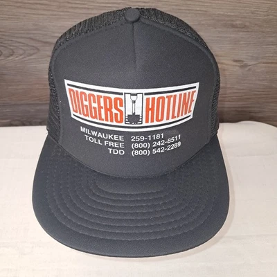 Gorra ajustable de camionero de malla Snapback Wisconsin Hotline de colección Diggers Foto 1 de 4