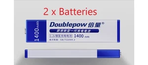2 x DOUBLEPOW NH-14WM Gumstick Batteries - 1.2V 1400mAh Ni-MH - NEW - - Picture 1 of 4