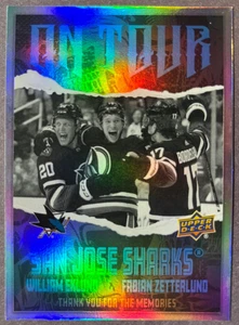 2024-25 Upper Deck On Tour #OT-8 Eklund & Zetterlund San Jose Sharks - Picture 1 of 1
