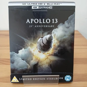 Apollo 13 25th Anniversary 4K Ultra HD Blu-Ray Steelbook Edition UK Exclusive - Picture 1 of 7