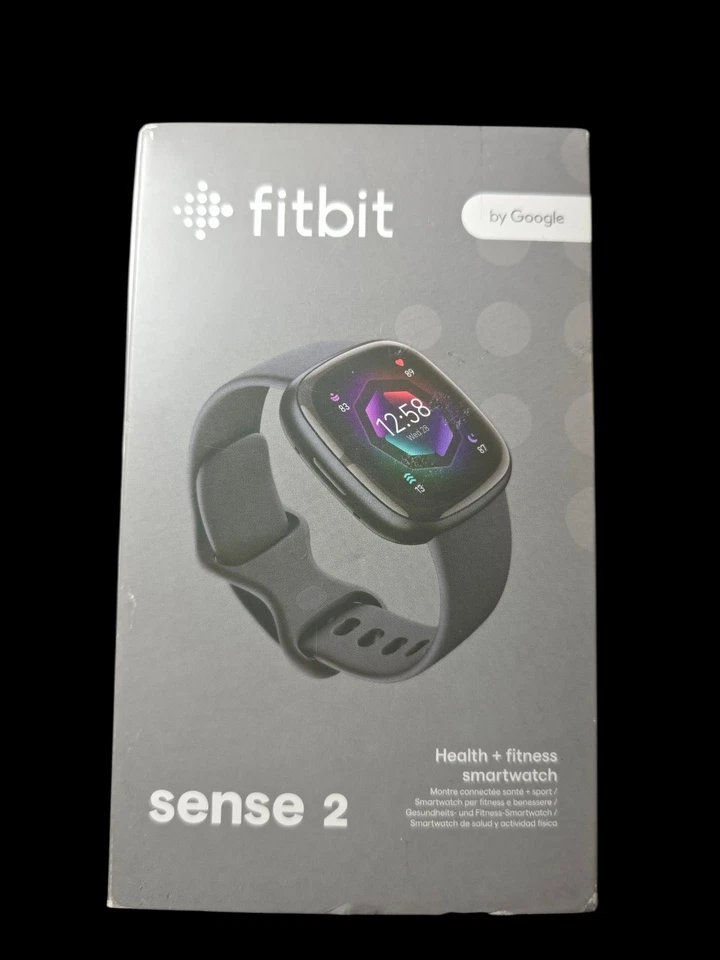 Fitbit Sense 2 - Shadow Grey/Graphite Health and Fitness GPS Heart Smartwatch - Image 1 of 4