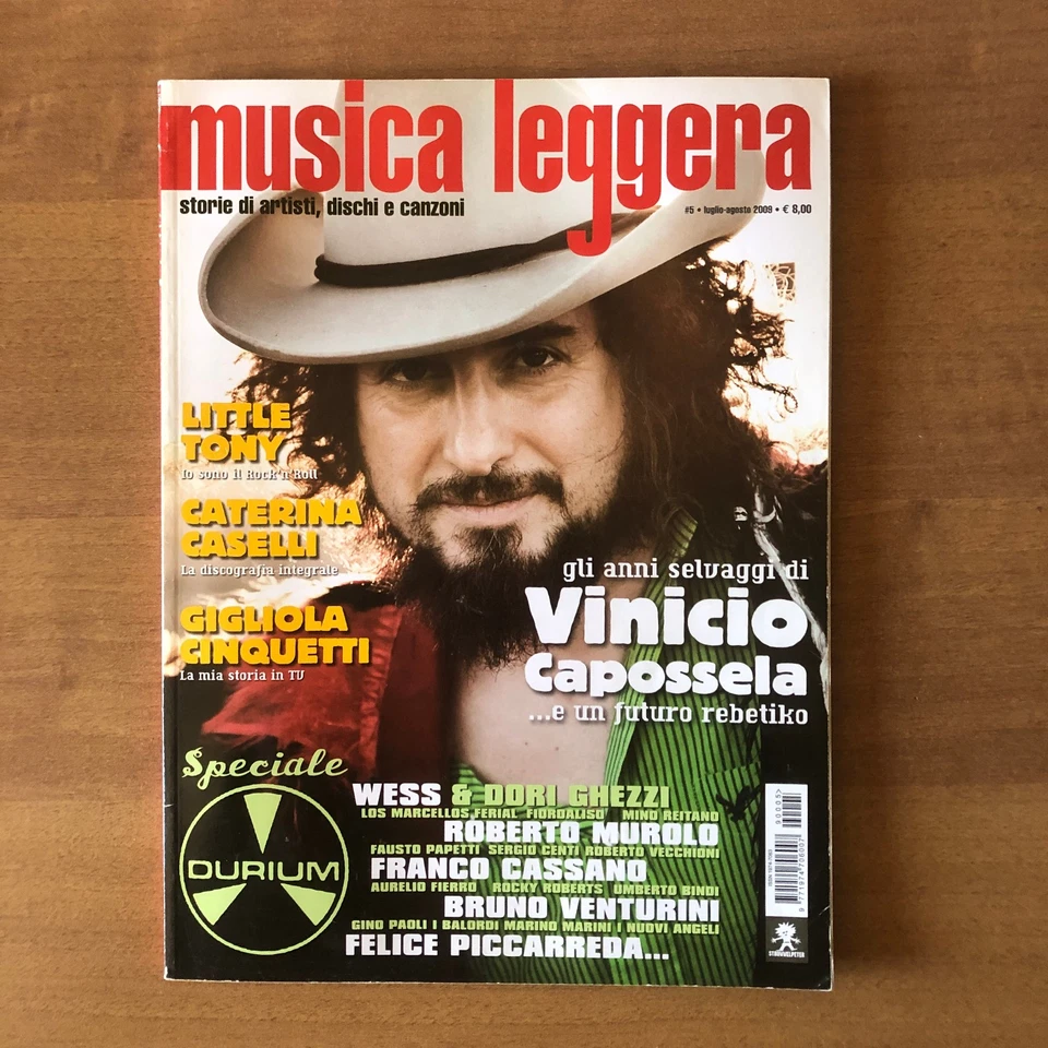 Rivista - MUSICA LEGGERA N.5 -  Lug.-Ago. 2009 - Vinicio Capossela, Little Tony - Immagine 1 di 1