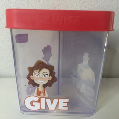 Jr's Adventures Divided Coin BANK Dave Ramsey Financial Peace 7-1/8" x 6-1/8" - Image 1 of 4