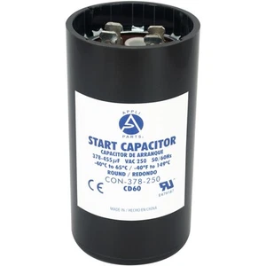 Condensador de arranque del motor Appli Parts 378-455 Mfd (microfaradios) uF 250VAC universal - Imagen 1 de 8