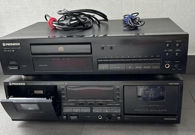 Pioneer PD-104 & CT-W620R Für Bastler - Compact Disc und Doppel Kassetten Player - Bild 1 von 4