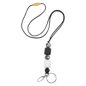 Work Card Necklace Miss Name Badge Holder Bead Lanyard for Id Badges - Bild 1 von 11