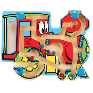 Hape: Choo Choo Tracks - Wooden Magnetic Wand Bead Maze, Ages 2+ - Picture 1 of 6