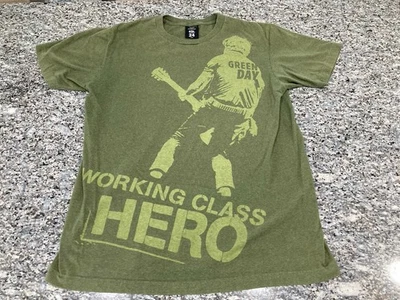 Camisa Verde Green Day Working Class Hero Hard Rock Café - San Francisco Talla L Foto 1 de 4