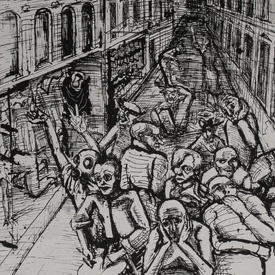 Doris Ziegler Aufbruch Ostdeutsche Kunst Leipzig signiert Lithografie 1989 14/25 - Bild 1 von 3