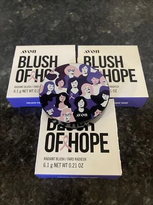 Lot Of 3 Avon Blush Of Hope Radiant Blush Golden Rose - NEW Discontinued Retired - Image 1 of 4