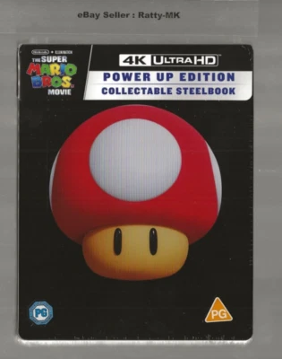 THE SUPER MARIO BROS MOVIE - UK EXCLUSIVE 4K BLU RAY STEELBOOK - NEW & SEALED - Image 1 of 4
