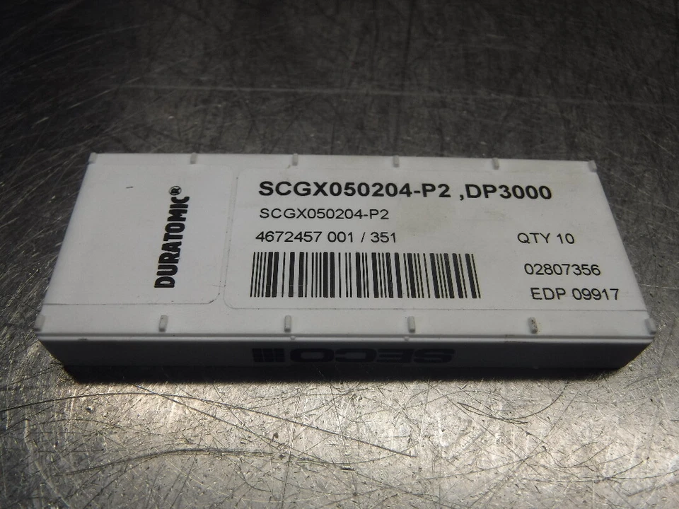 SECO Carbide Inserts Qty10 Scgx050204-p2 Dp3000 Shop Closing