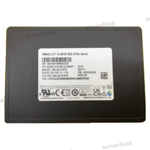 99% Health Samsung 15.36TB SSD PM9A3 MZ-QL215T0 2.5'' U.2 PCIE 4.0 NVME FedEx - Afbeelding 1 van 1