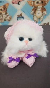 Vintage Tyco Kitty Kitty Fancy Kittens Blue Eyes Pink Bonnet Shoes Rare VHTF - Picture 1 of 9