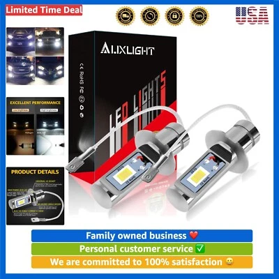 Extremely Bright H3 LED Fog Bulbs, 6000K Xenon White, Long-Lasting 30,000 Hours - Image 1 of 4