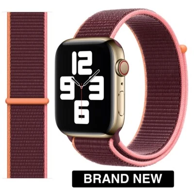 Correa deportiva genuina Apple Watch ciruela 42 mm 41 mm 40 mm - Nueva Foto 1 de 4