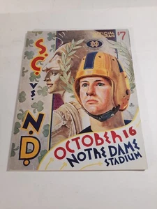 Programa de fútbol americano Notre Dame Vs USC 16 de octubre de 1999 estadio ND - Imagen 1 de 1