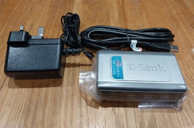 D-Link USB 2.0 High Speed 4-Port Hub DUB-H4 - Image 1 of 2