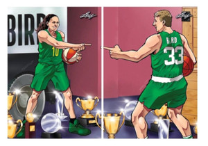 Larry & Sue Bird Anime Nation Leaf Cards Combo 1 Card Of Each by Shion Minabe