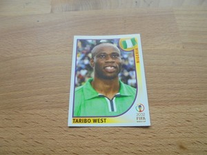 408. TARIBO WEST - NIGERIA - OFFICIAL PANINI STICKER WORLD CUP 2002